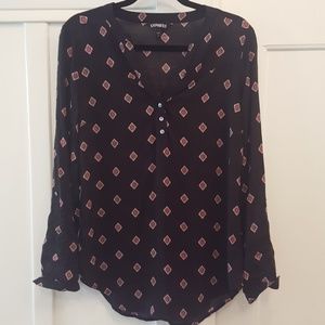 NWOT Express Button Top